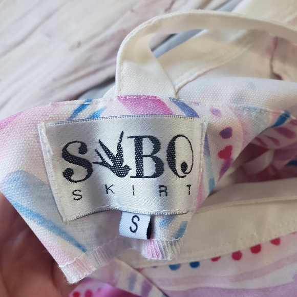 NWOT Sabo Skirt Low V Mini Dress S - Picture 6 of 7